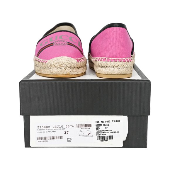 Women's Gucci Leather -Trimmed Vintage Logo Print - Picture 8 of 11